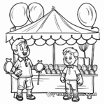 Fair Balloon Seller Coloring Pages 2
