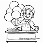 Fair Balloon Seller Coloring Pages 3