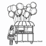 Fair Balloon Seller Coloring Pages 4