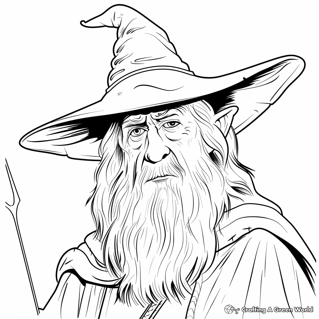  Unleash Your Creativity Free Gandalf Coloring Page For Fans Of Middle 