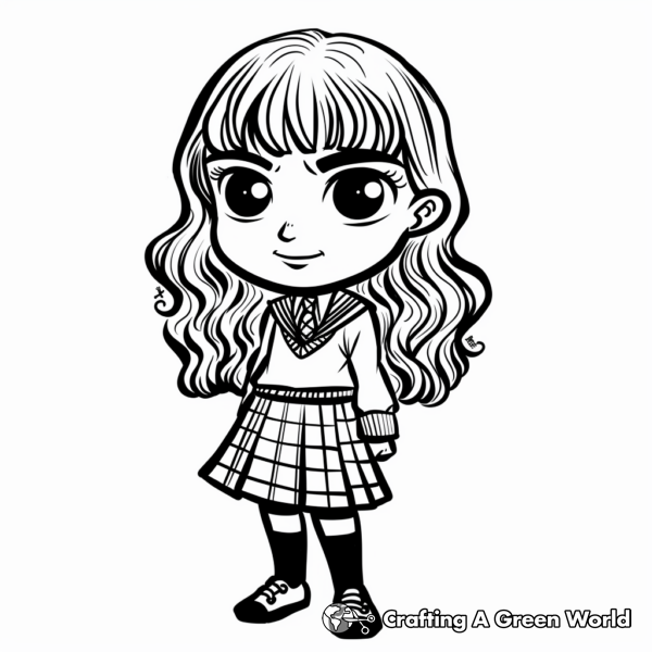 Hermione Coloring Pages - Free &amp; Printable!