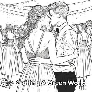Prom Color Pages High Coloring Pages - Free & Printable!