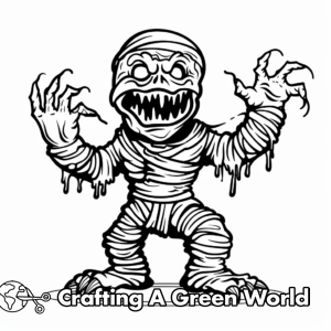 Scary Monster Coloring Pages - Free &amp; Printable!