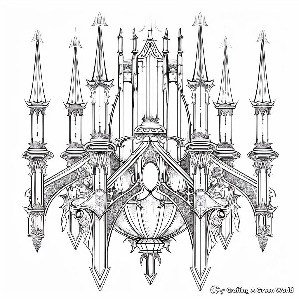 Gothic Coloring Pages Free Printable 