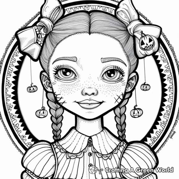 Halloween Princess Coloring Pages - Free &amp; Printable!