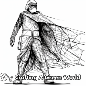 Kylo Ren Coloring Pages - Free &amp; Printable!