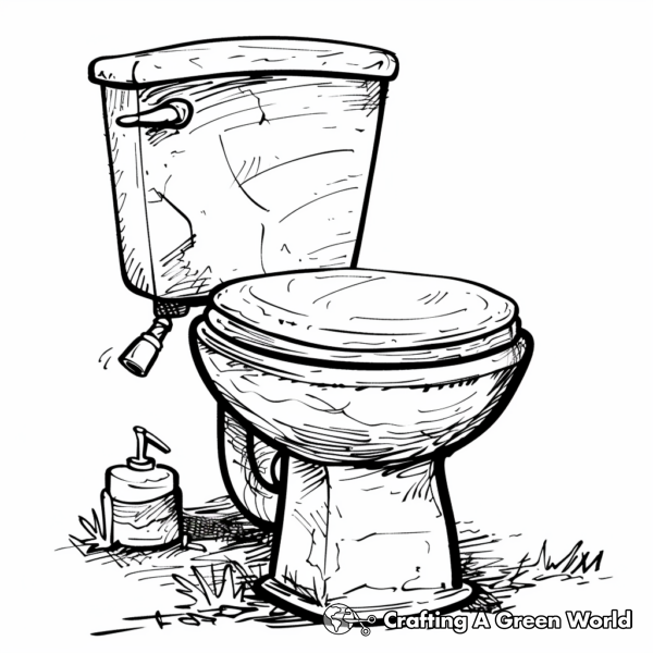 Toilet Coloring Pages - Free &amp; Printable!