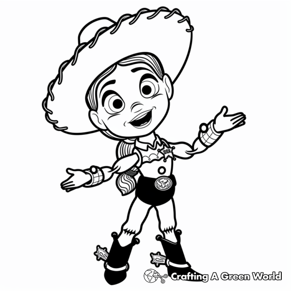 Jessie Toy Story Coloring Pages - Free &amp; Printable!