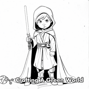Jedi Coloring Pages - Free &amp; Printable!