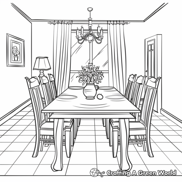 Inside Of House Coloring Pages - Free & Printable!