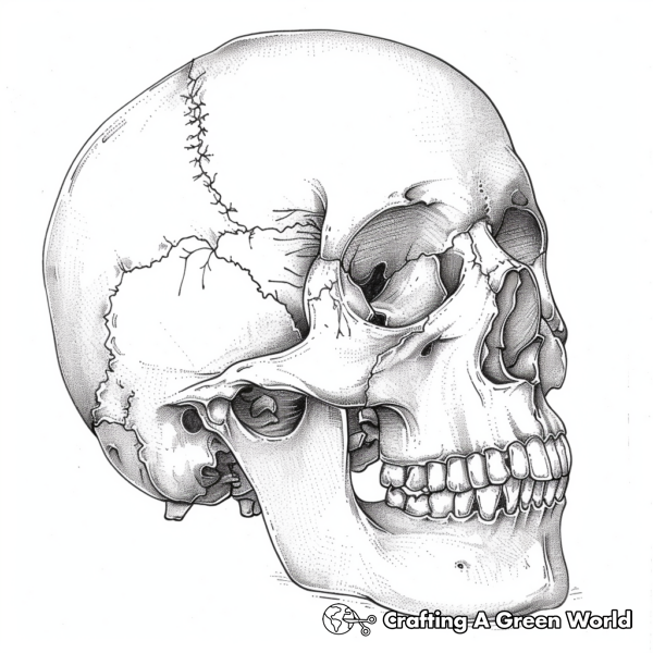Skull Anatomy Coloring Pages - Free & Printable!