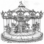 Merry-go-round Coloring Pages for whimsical fans 1
