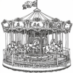 Merry-go-round Coloring Pages for whimsical fans 2