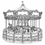 Merry-go-round Coloring Pages for whimsical fans 3