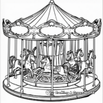 Merry-go-round Coloring Pages for whimsical fans 4