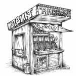 Midway Game Booths Coloring Pages 1