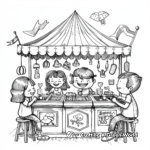 Midway Game Booths Coloring Pages 2