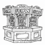 Midway Game Booths Coloring Pages 4