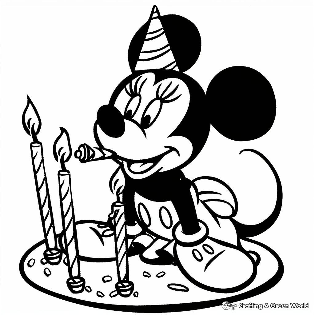 Free Printable Minnie Mouse Birthday Coloring Pages - Infoupdate.org