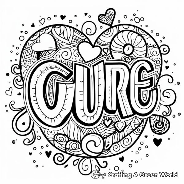 Love Graffiti Coloring Pages - Free &amp; Printable!