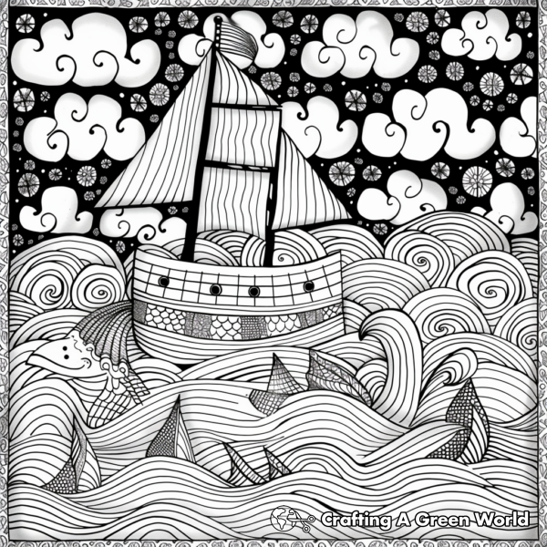Doodle For Adults Coloring Pages - Free &amp; Printable!