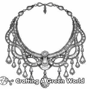 Necklace Coloring Pages - Free &amp; Printable!