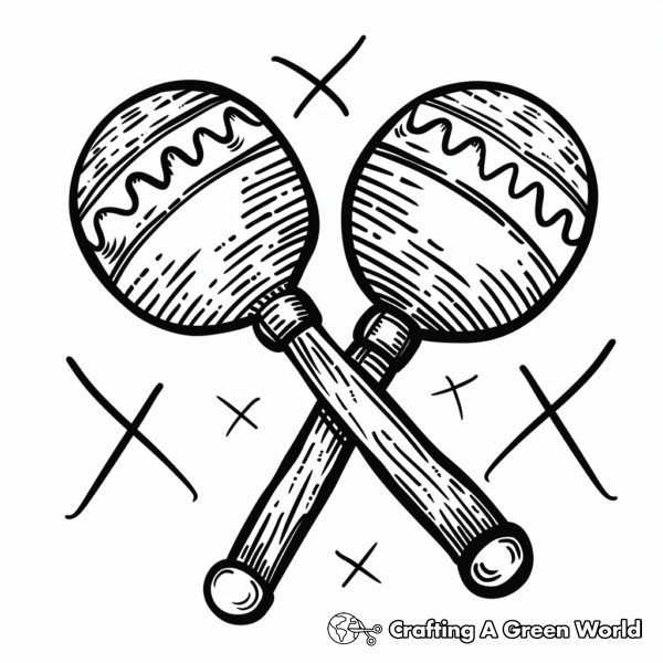 Maracas Coloring Pages - Free &amp; Printable!