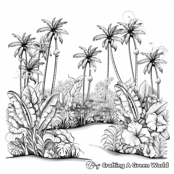 Paradise Awaits: Garden of Eden Coloring Pages 1