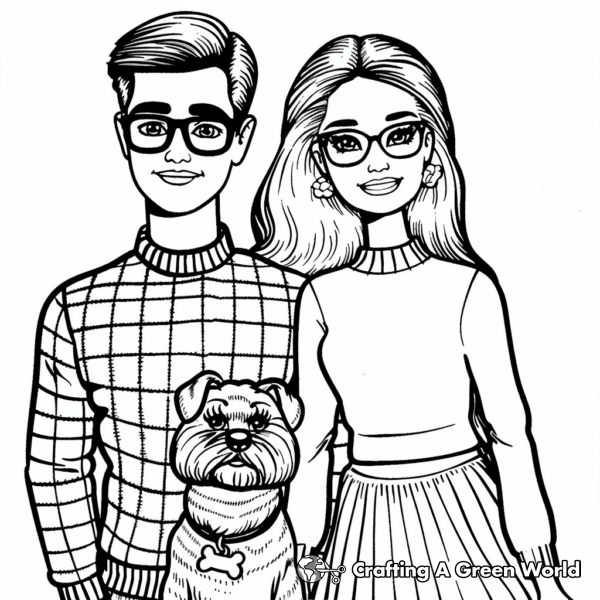 Barbie And Ken Coloring Pages - Free &amp; Printable!