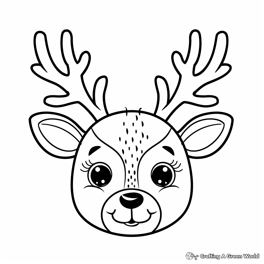 Reindeer Face Template Build A Reindeer Printable Craft Reindeer Face Template Build A Reindeer Printable Craft