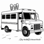 Pleasant Ice Cream Truck Coloring Pages 3