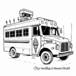 Pleasant Ice Cream Truck Coloring Pages 4
