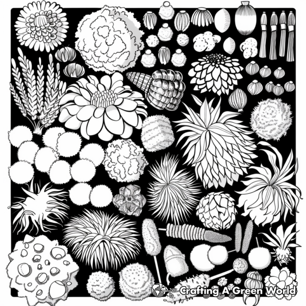 Pom Pom Coloring Pages - Free & Printable!