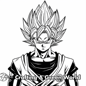 Goku Black Coloring Pages - Free &amp; Printable!