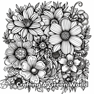 Doodle For Adults Coloring Pages - Free &amp; Printable!