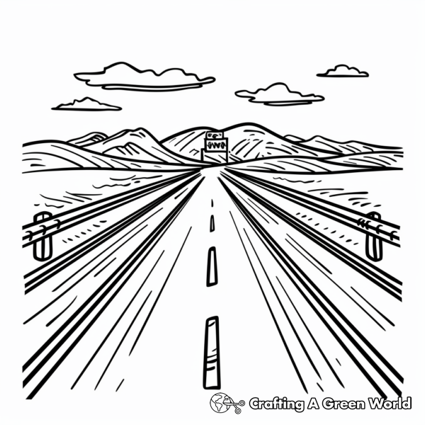 Free Printable Mile Tracker Coloring Page for Fun Creative Activity