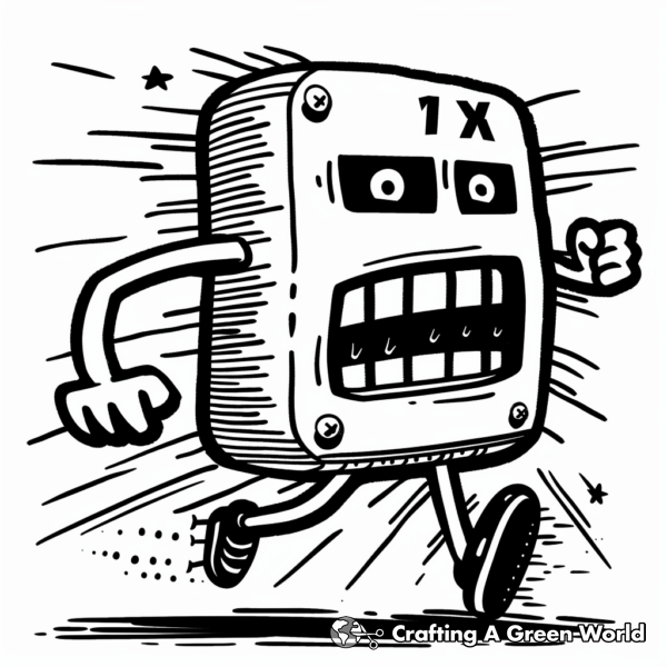 Free Printable Mile Tracker Coloring Page for Fun Creative Activity