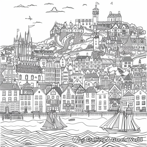 City For Adults Coloring Pages - Free & Printable!