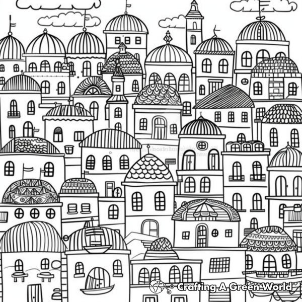 City For Adults Coloring Pages - Free & Printable!