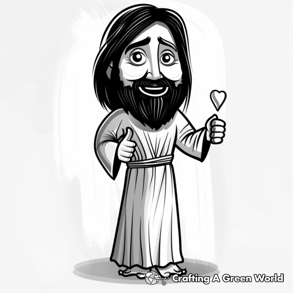 Scripture-Inspired ‘Jesus Loves You’ Coloring Pages 1