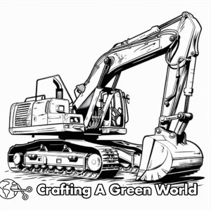 Backhoe Coloring Pages - Free &amp; Printable!