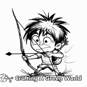 Bow And Arrow Coloring Pages - Free &amp; Printable!