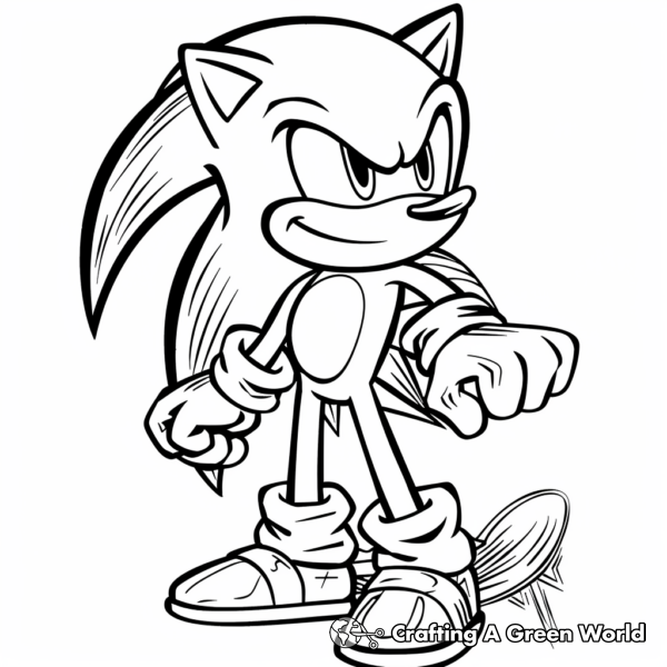Super Sonic Movie Coloring Pages - Free & Printable!