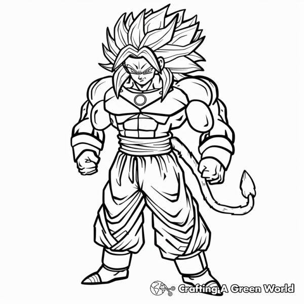 Broly Coloring Pages - Free &amp; Printable!