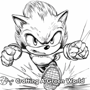 Super Sonic Movie Coloring Pages - Free & Printable!