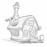 Squidward's House Coloring Pages 1