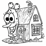 Squidward's House Coloring Pages 2