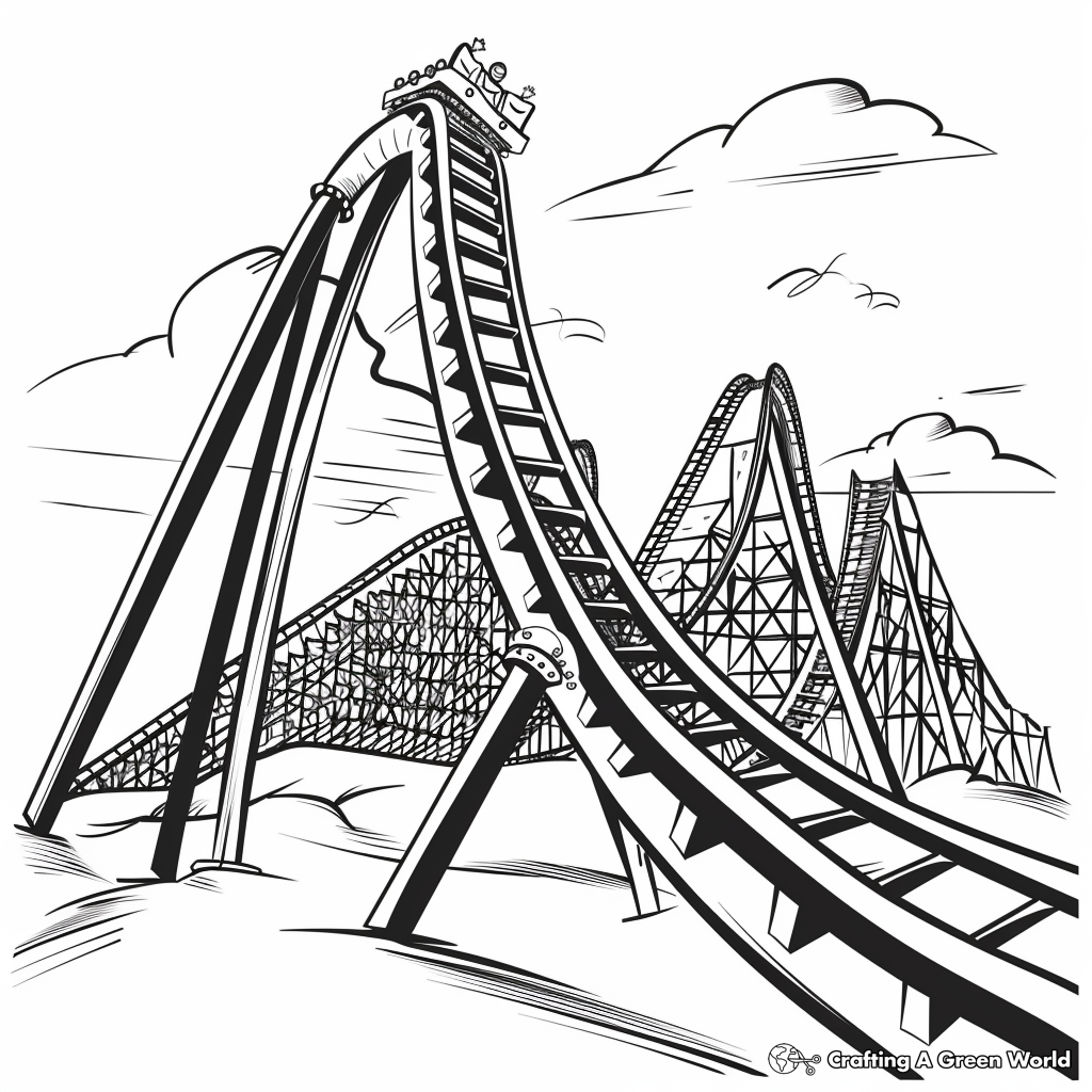 Roller Coaster Coloring Pages Jenny Printable Roller Coaster Coloring Pages Jenny Printable