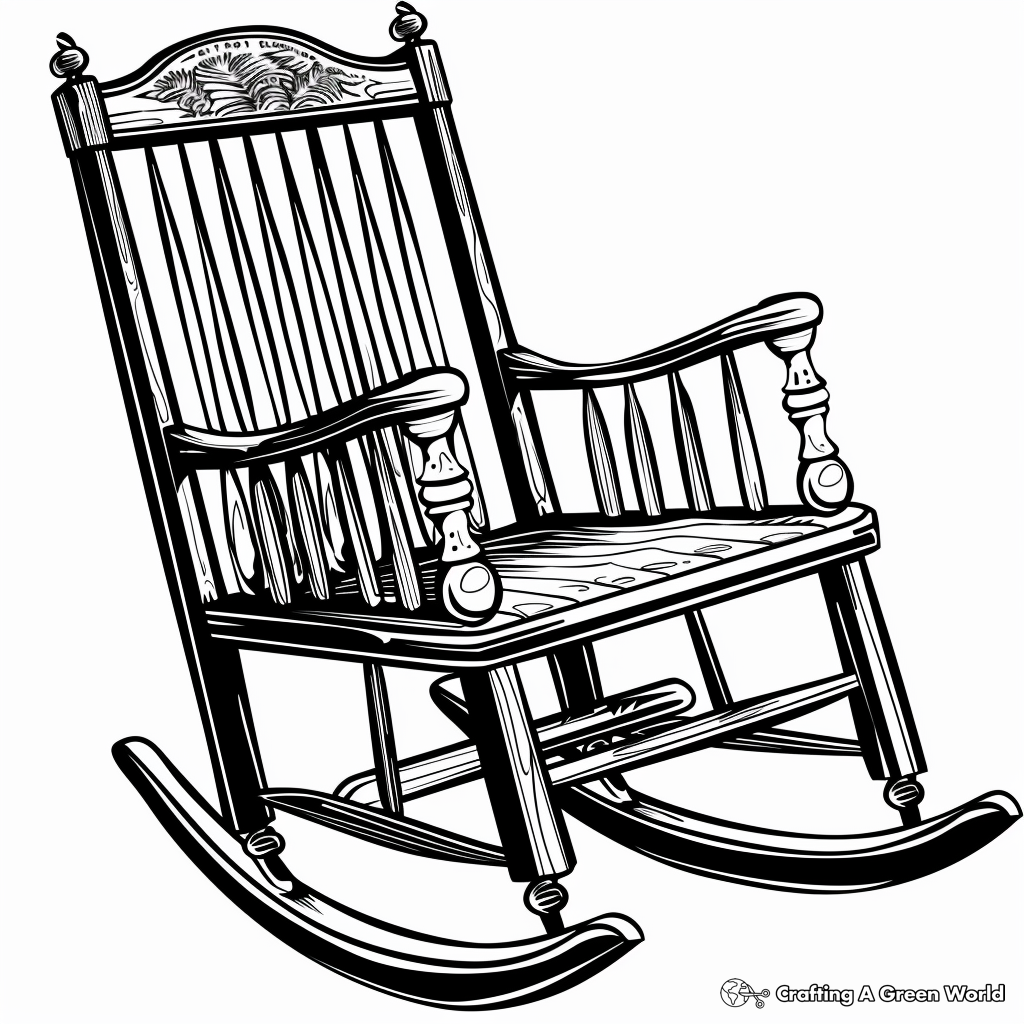 Rocking Chair Coloring Pages 2025 Rocking Chair Coloring Pages 2025