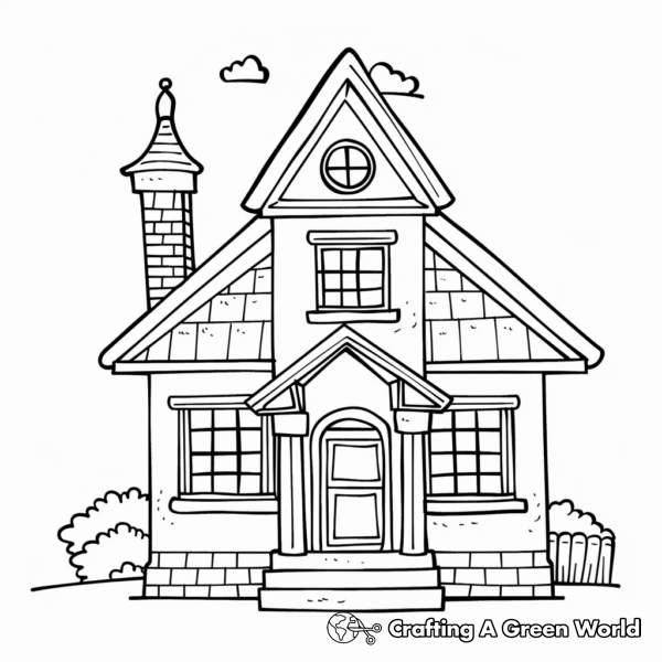 Schoolhouse Coloring Pages - Free & Printable!